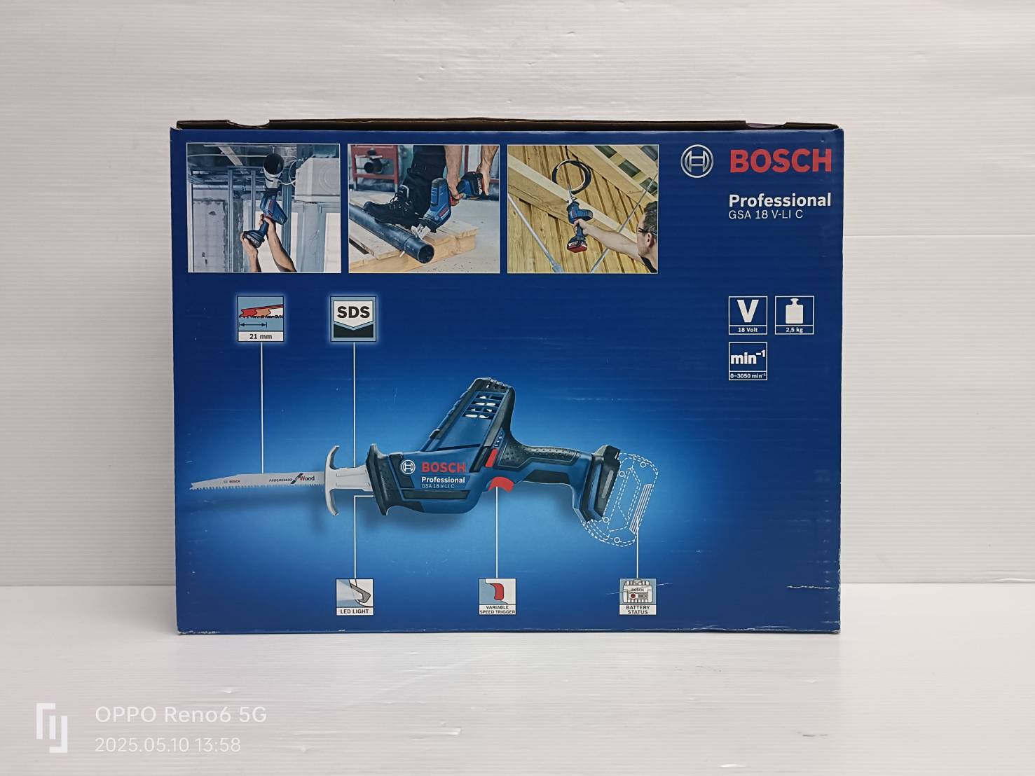 เชเบอร์ไร้สาย GSA18V-LIC BOSCH SOLO