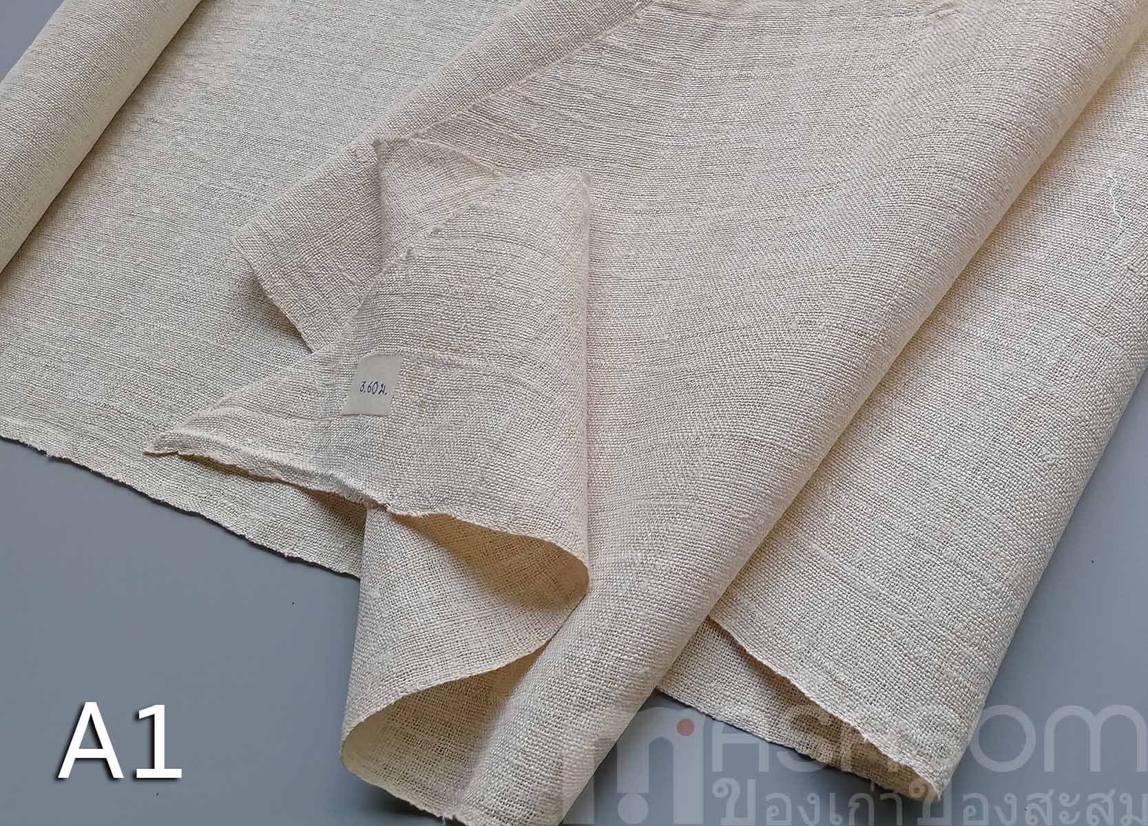 ผ้าใยกัญชงทอมือสีธรรมชาติ