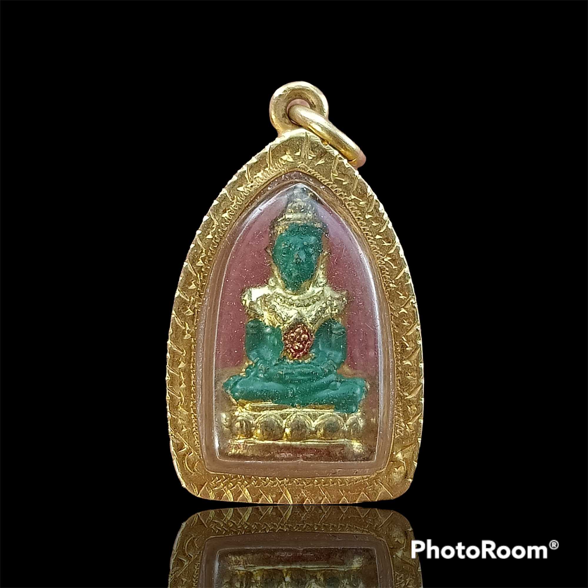 พระแก้วมรกต(พิมพ์เล็ก) วัดท่าแพ นครศรีธรรมราช ปี04 พิธีใหญ่ พ่อท่านคล้าย วัดสวนขัน พ่อท่านเขียว วัดหรงบน ร่วมเสก เลี่ยมทองพร้อมใช้