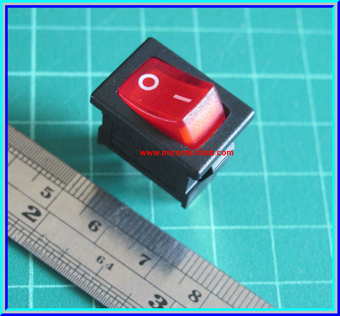 1x สวิตซ์เพาเวอร์ออนออฟ AC 220V พร้อม LED (Power ON/OFF Switch)