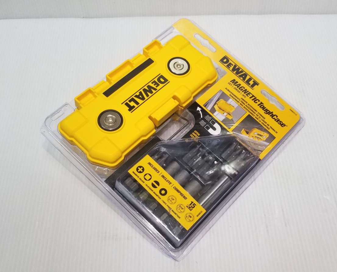 ชุดดอกไขควง15ชิ้น+กล่อง Magnetic ToughCase DWMTC15 DEWALT