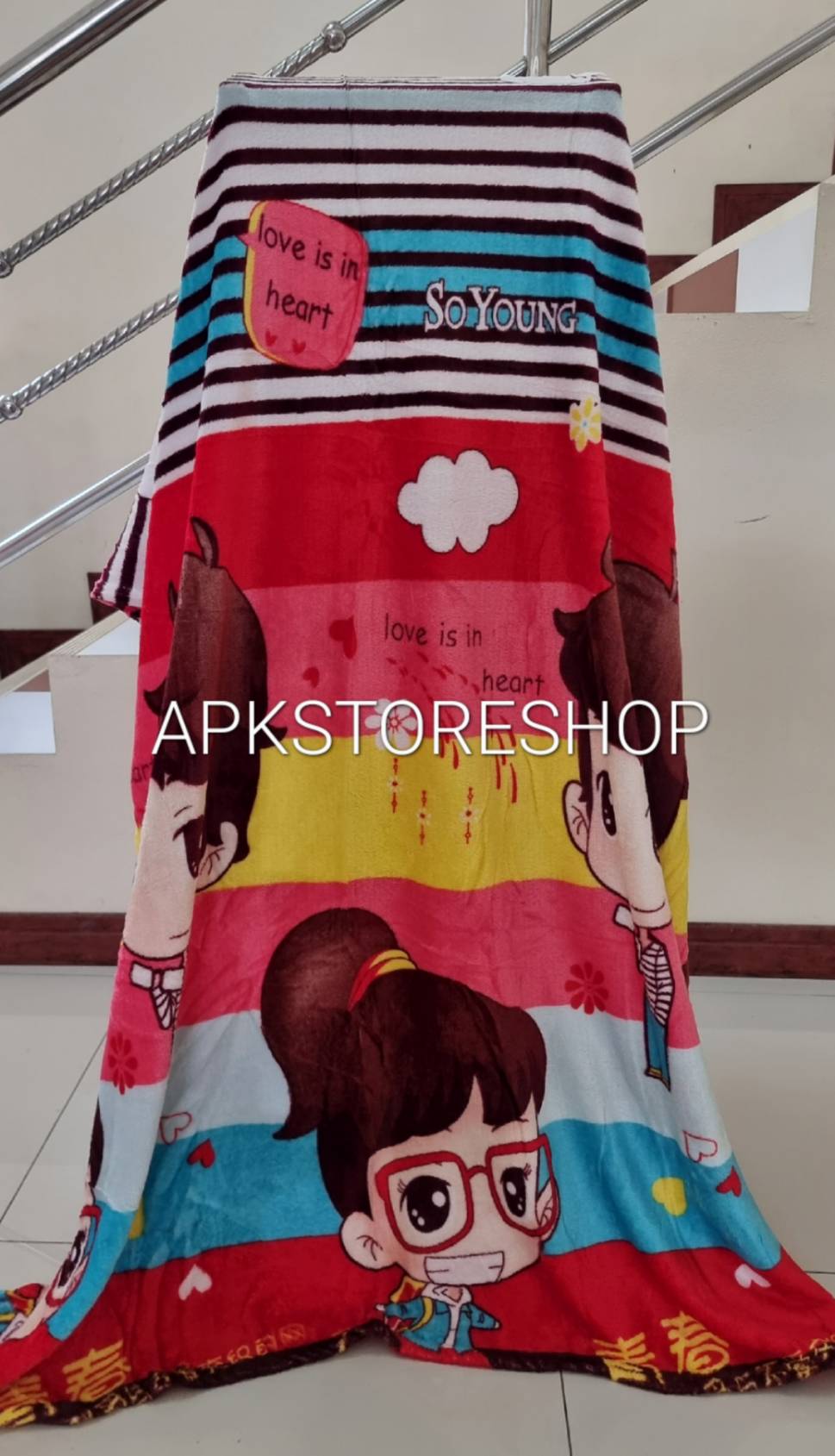 ขายส่ง ผ้าห่มนาโน แบบบาง #APK57-ลายการ์ตูน ส่ง 57 บาท