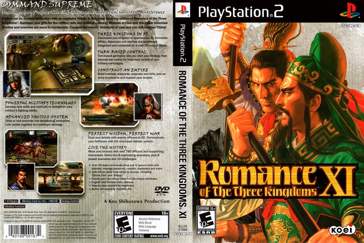 ROMANCE OF THE THREE KINGDOMS 11 [US : DVD5 1 Disc]