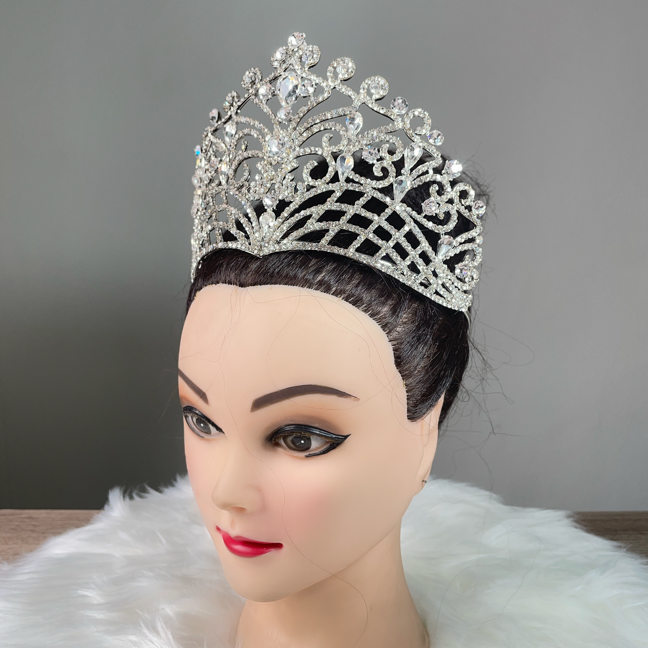 (พร้อมส่ง) เทียร่า 393 มงกุฎนางงาม มงกุฎเจ้าสาว มงกุฎเพชร งานพรีเมี่ยม สินค้าพร้อมส่งจากไทย