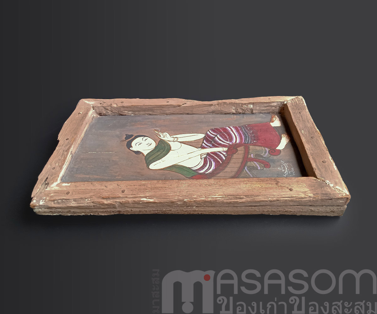 ภาพวาดในกรอบไม้เก่า