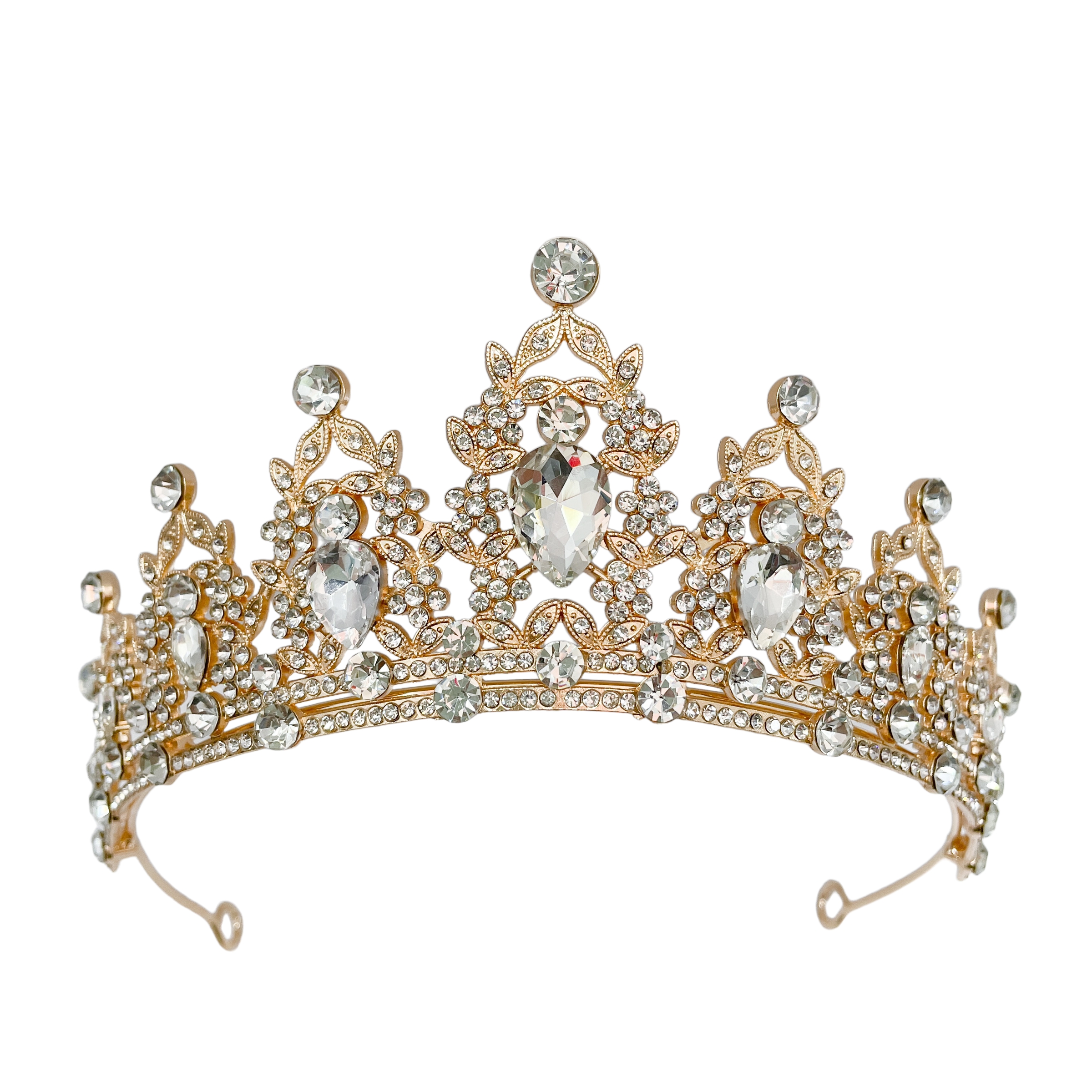 (พร้อมส่ง) เทียร่า 146 สีทอง งานสวย ปราณีต QCเพชรทุกเม็ด สินค้าพร้อมส่งจากไทย