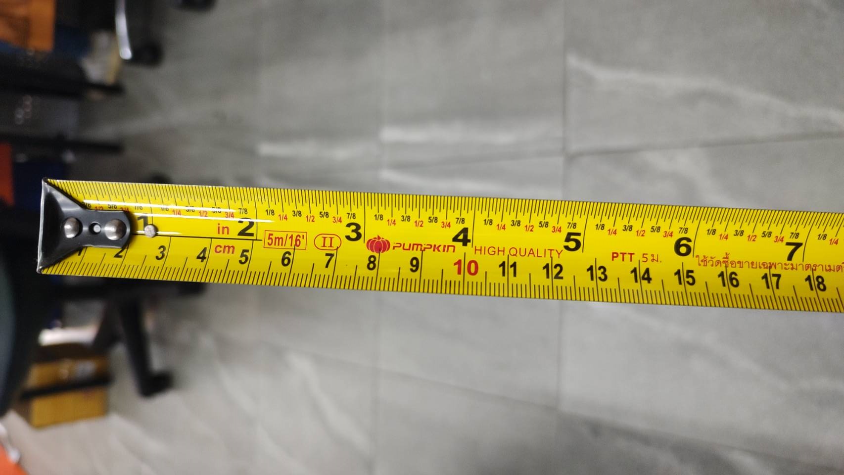 ตลับเมตร 5m (5เมตร). PUMPKIN 10217 / PTT-5025X Super Grip รุ่น X (คละสี)