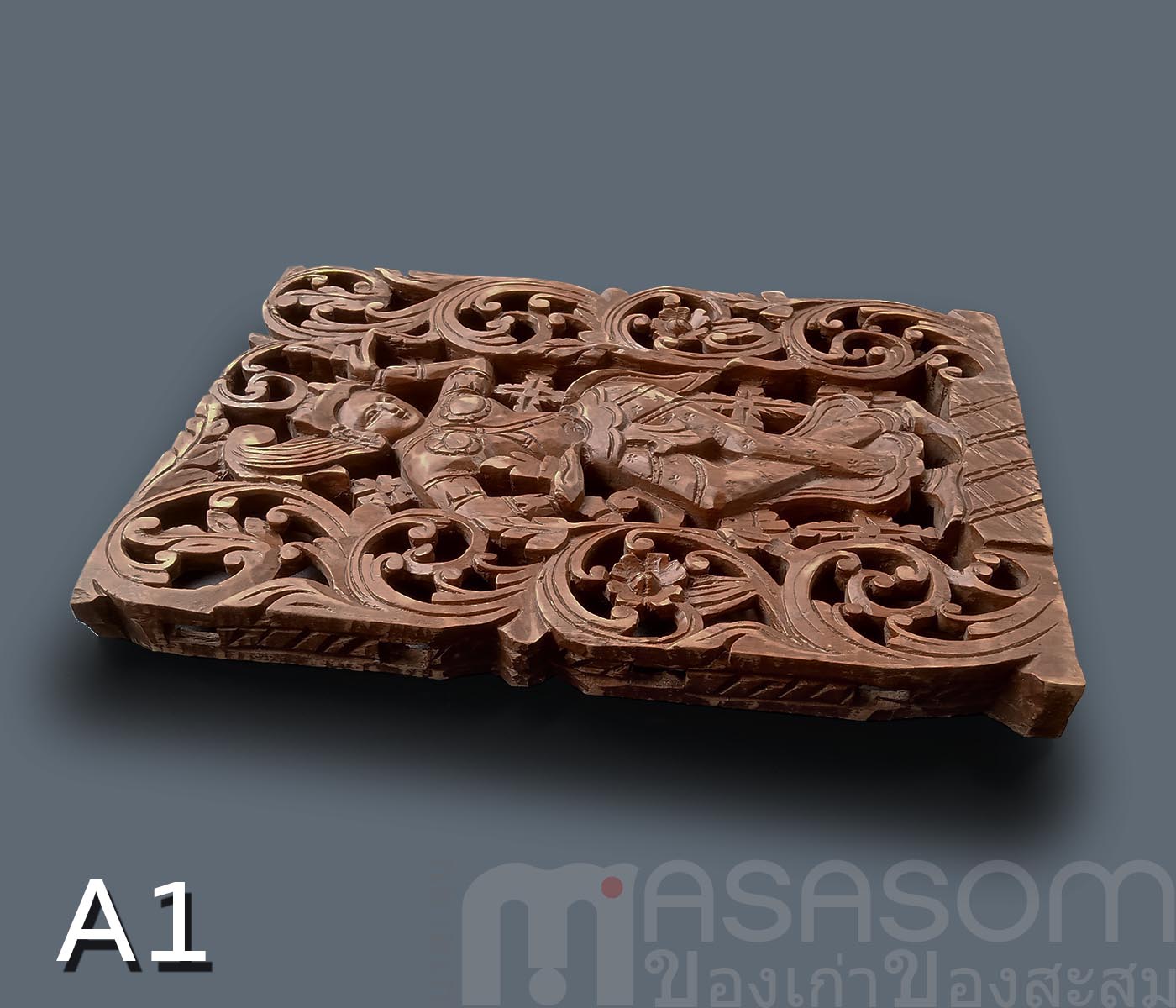 ไม้สักแกะสลักA1