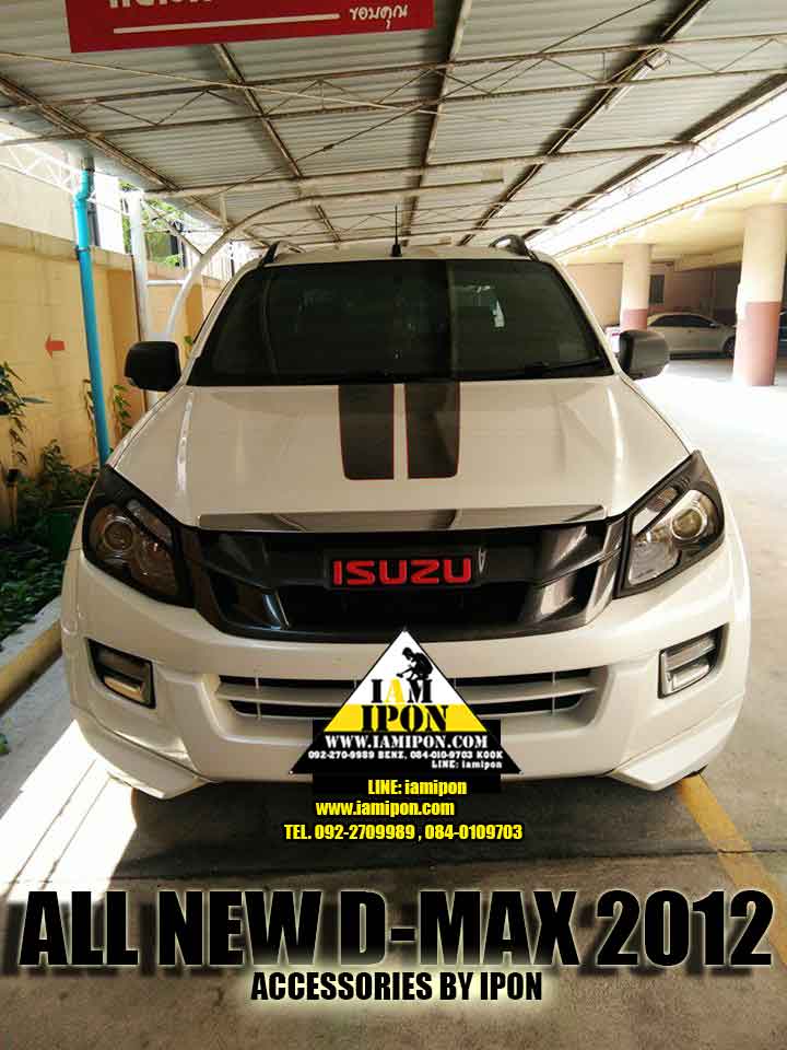 HEAD LAMP COVER ALL NEW D-MAX 2012 UP FLATBLACK ครอบไฟหน้าดำด้าน ALL NEW DMAX 2012 up