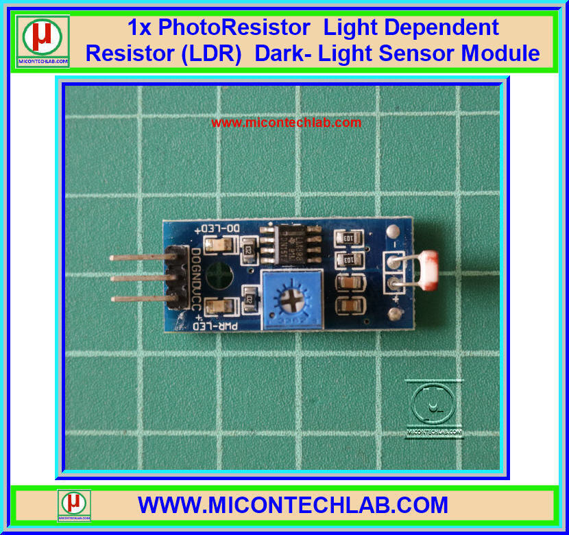 1x เซ็นเซอร์ LDR วัดแสง วัดความสว่าง Light Dependent Resistor