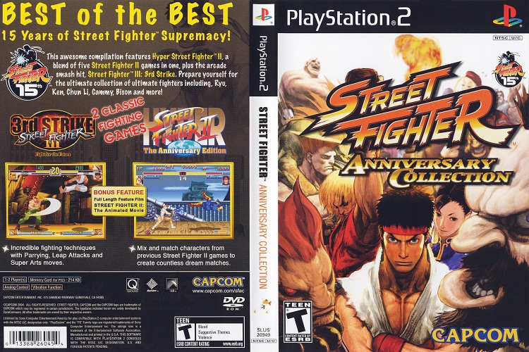 STREET FIGHTER ANNIVERSARY COLLECTION [US : DVD5 1 Disc]