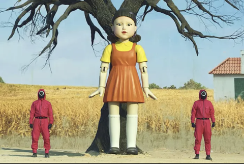 ชุดโกโกวา ชุดตุ๊กตา AEIOU สควิดเกมส์ / ชุดสควิดเกมส์ / squid game