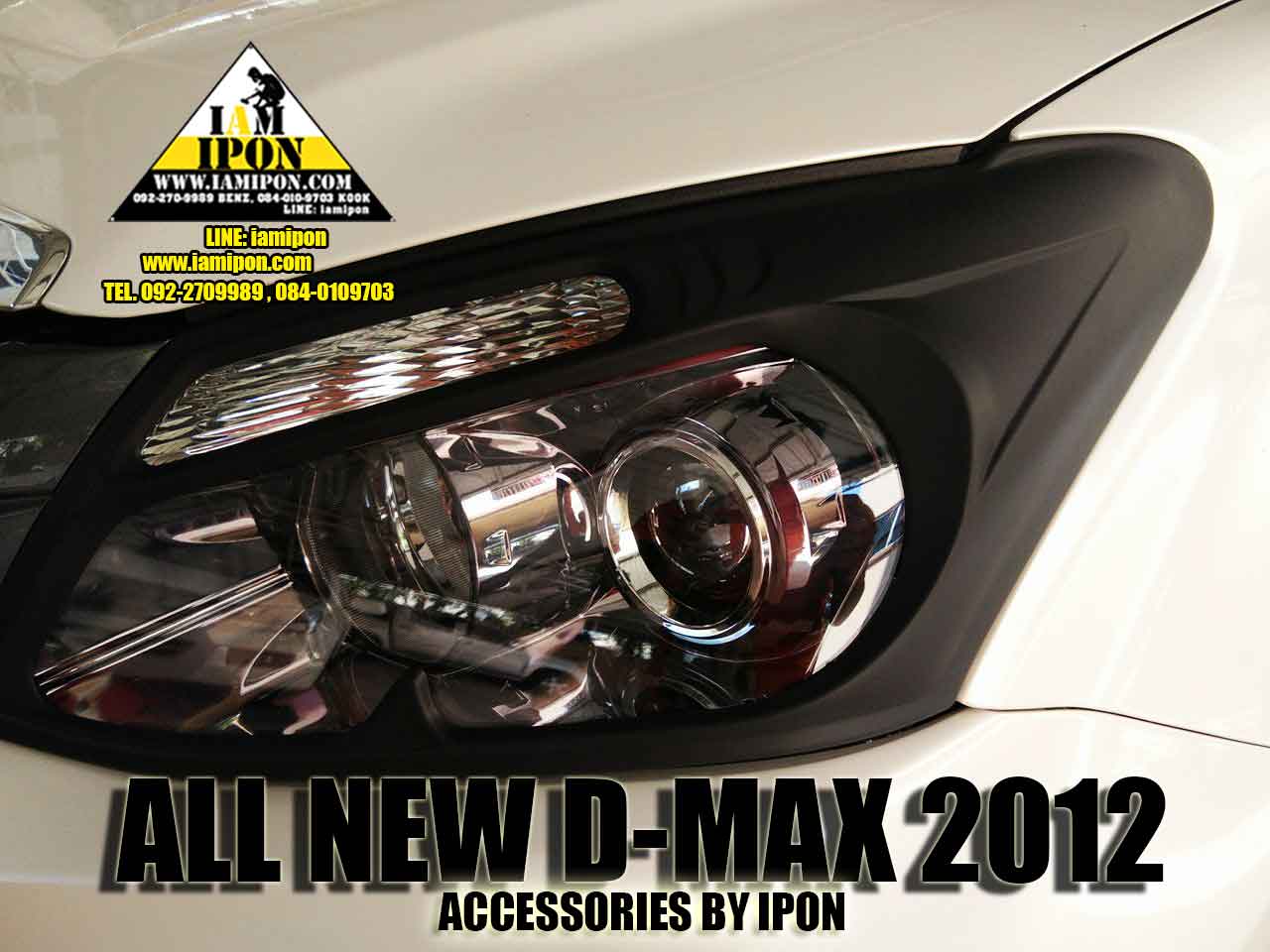 HEAD LAMP COVER ALL NEW D-MAX 2012 UP FLATBLACK ครอบไฟหน้าดำด้าน ALL NEW DMAX 2012 up