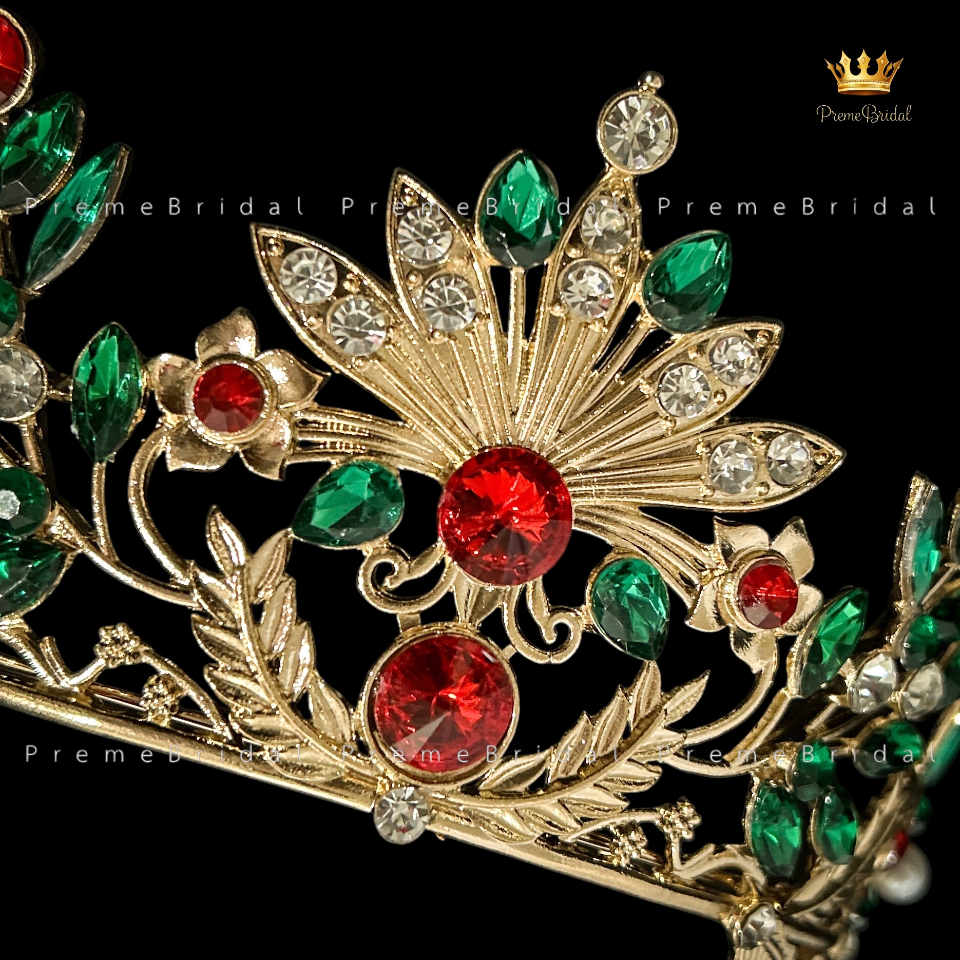 (พร้อมส่ง) มงกุฎคริสต์มาส 002 งานสวย ปราณีต QCเพชรทุกเม็ด สินค้าพร้อมส่งจากไทย