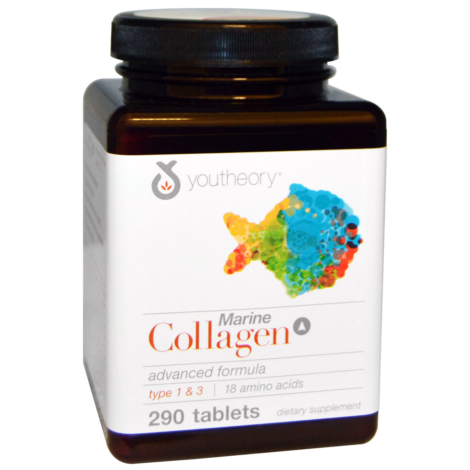Youtheory™ Marine Collagen Advanced Formula Type 1 & 3 290 Tablets