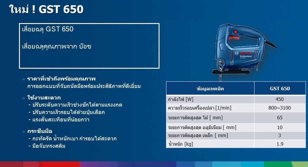 จิกซอ GST650 BOSCH