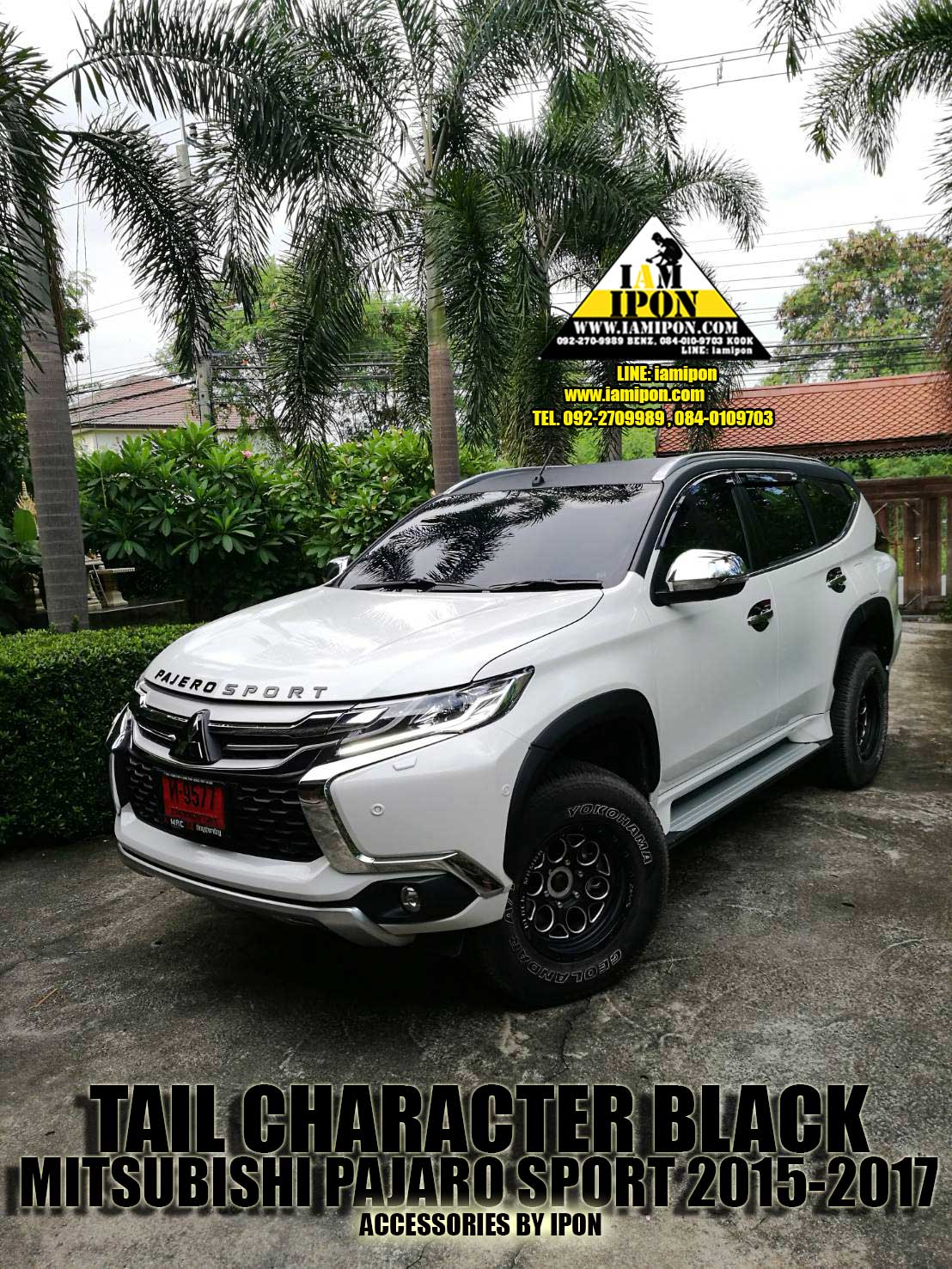 3D CHARACTER PAJERO SPORT ตัวหนังสือติดฝากระโปรงหน้าปาเจโร่สปอร์ด