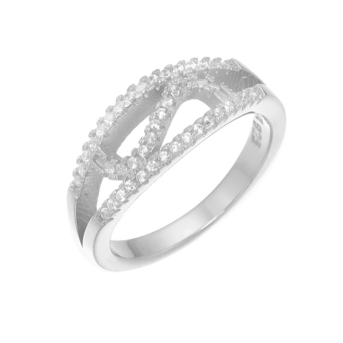 แหวนเงินแท้925เพรชประดับเพรชแท้สวิส เกรดดี น้ำใส