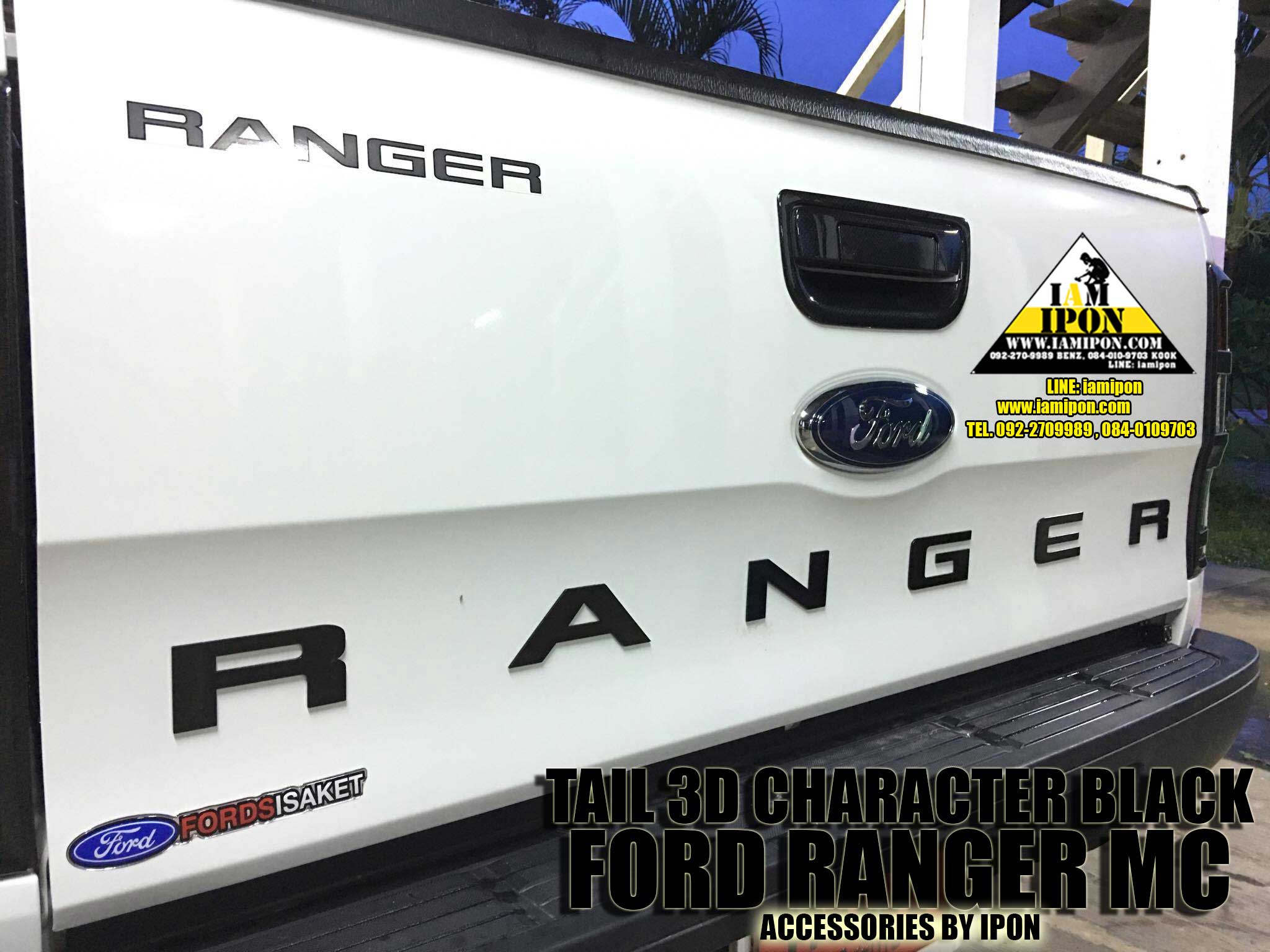 TAIL 3D CHARACTER FORD RANGER MC ตัวหนังสือฝาท้ายฟอร์ดเรนเจอร์