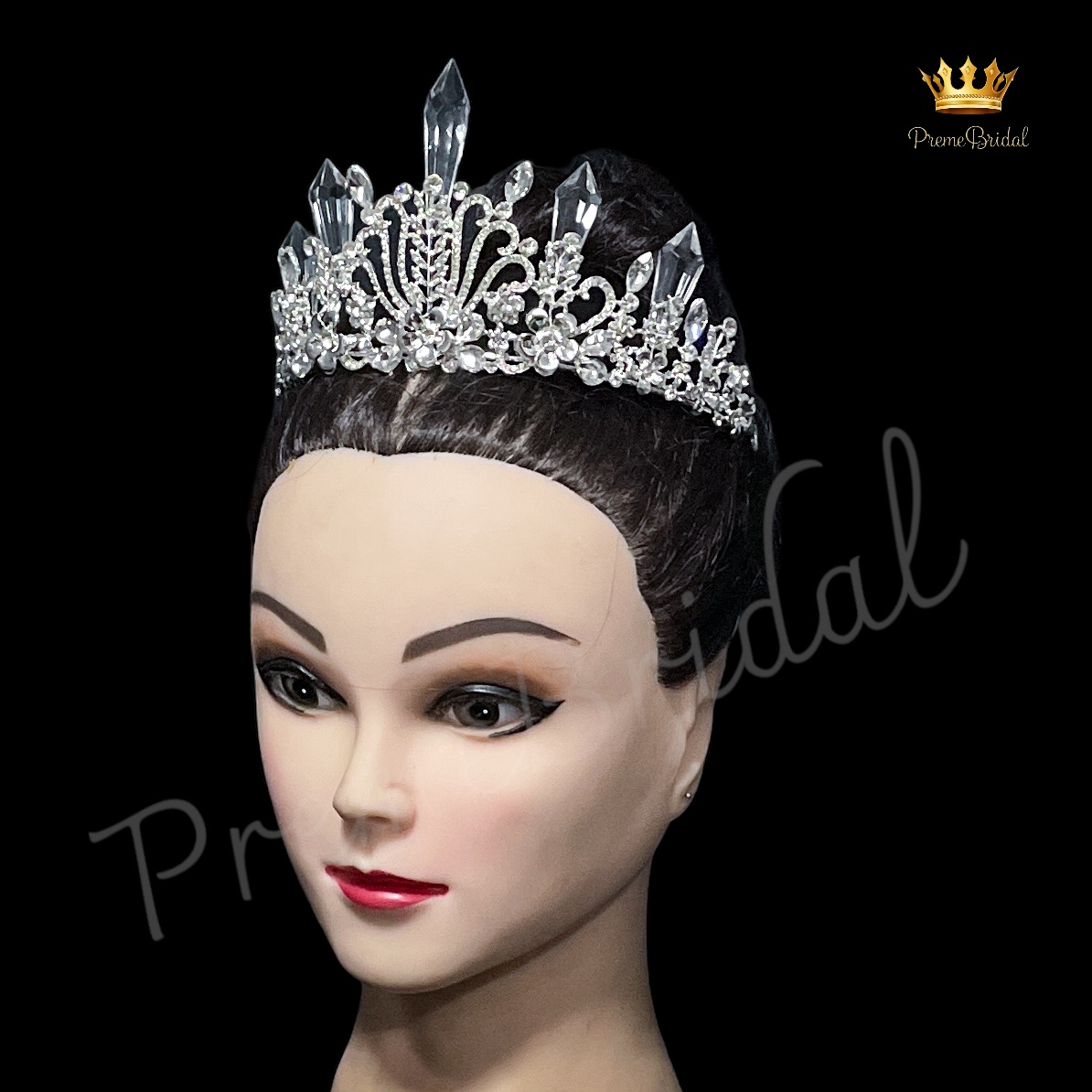 (พร้อมส่ง) เทียร่า 420 มงกุฎคริสตัล ครึ่งหัว งานสวย ปราณีต QCเพชรทุกเม็ด สินค้าพร้อมส่งจากไทย