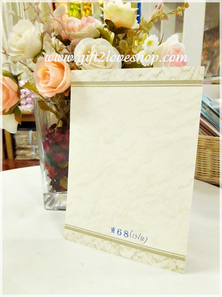 การ์ดแต่งงานแบบใบเดี่ยว