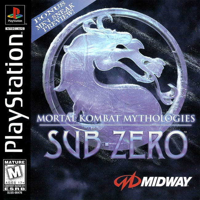 คู่มือเกม MORTAL KOMBAT MYTHOLOGIES SUB-ZERO [PS1]