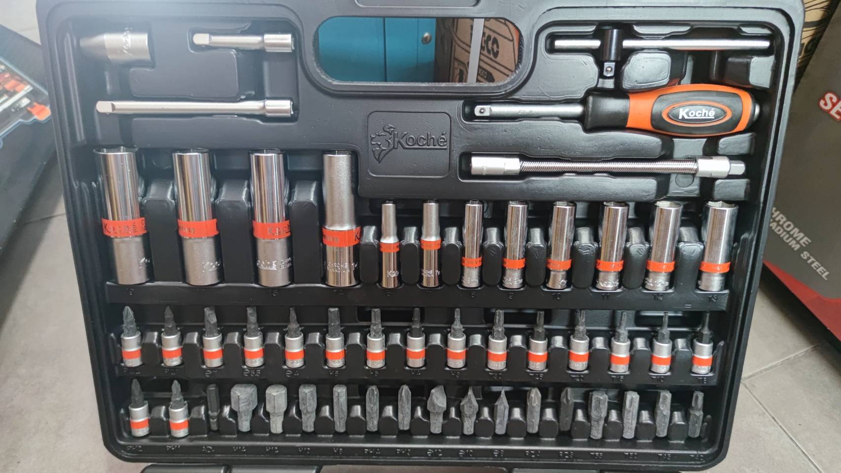 ชุดบล็อก1/4-1/2 Koche 96ชิ้น SI-9606(6PT)