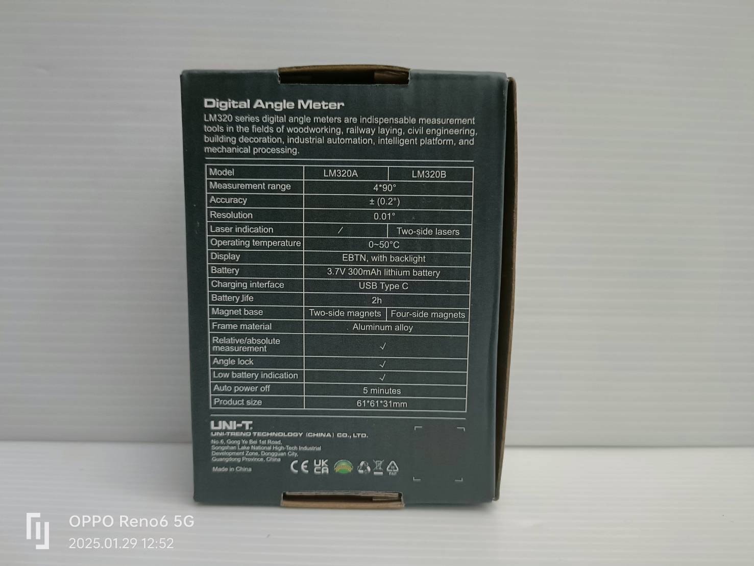 ระดับน้ำดิจิตอลมินิ รุ่น LM320B UNI-T