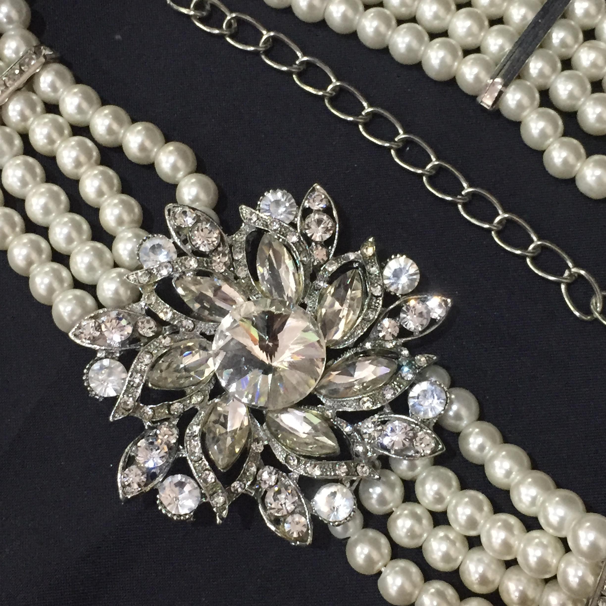 (พร้อมส่ง) เข็มขัดมุก024