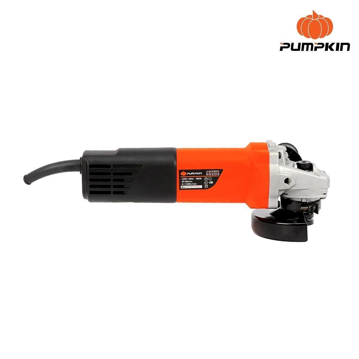 เครื่องเจียรมือ4″ 980W. J-G9905 J-Series PUMPKIN สวิตซ์ข้าง 50202