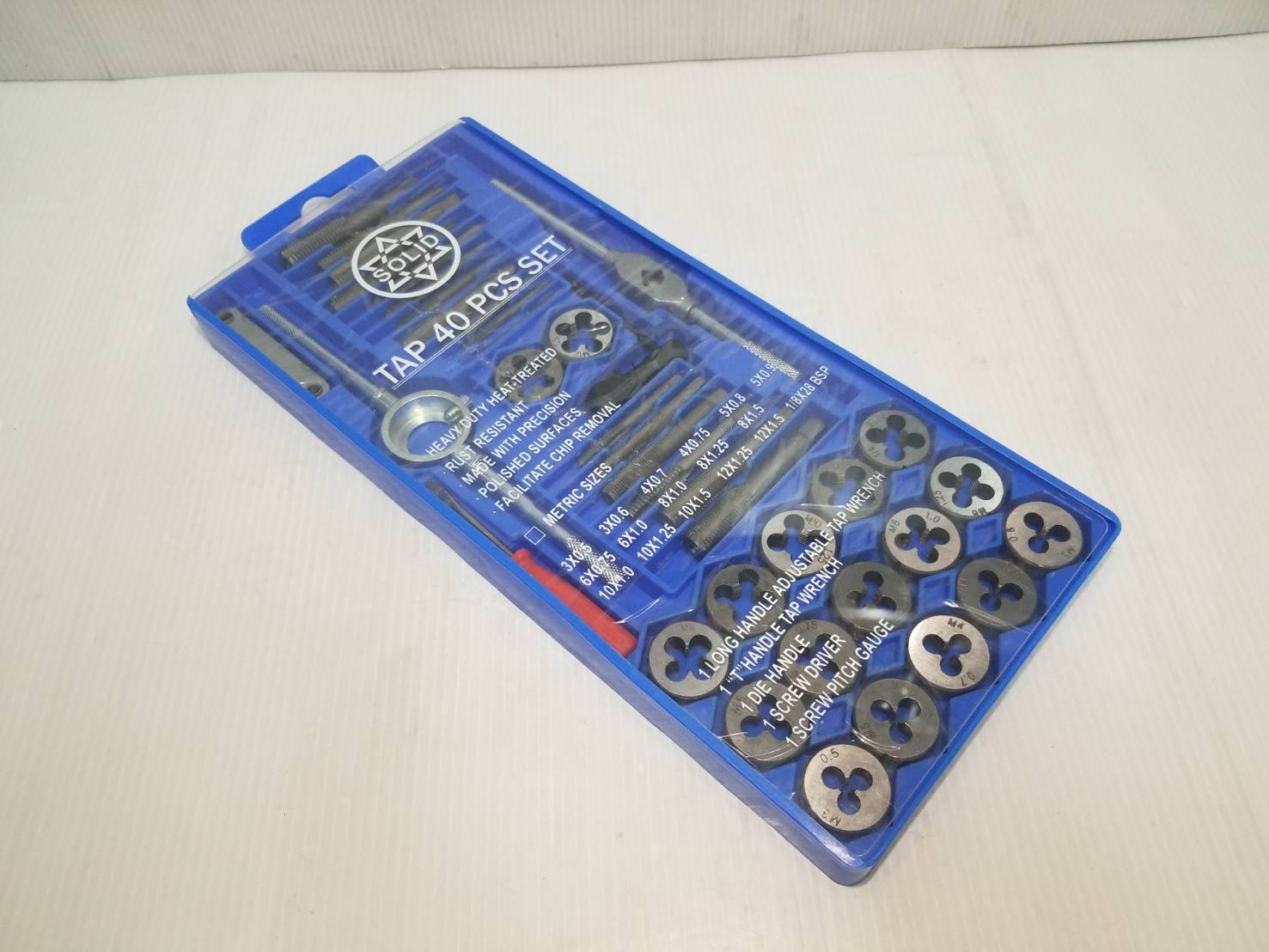 ชุดต๊าปเกลียว 40 ตัวชุด TAP40M SOLID (มิล)