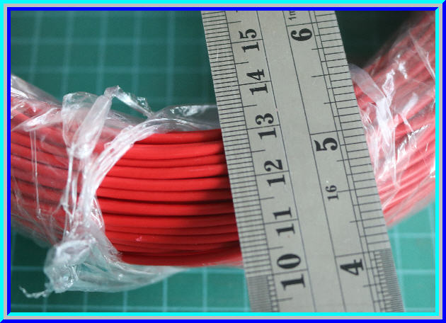 1x สายไฟสีแดงแบบอ่อน ขนาด 1x0.5 ตร.มม.(Cable)