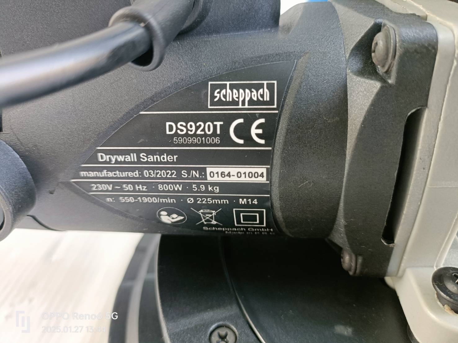 เครื่องขัดผนัง9" DS920T SCHEPPACH