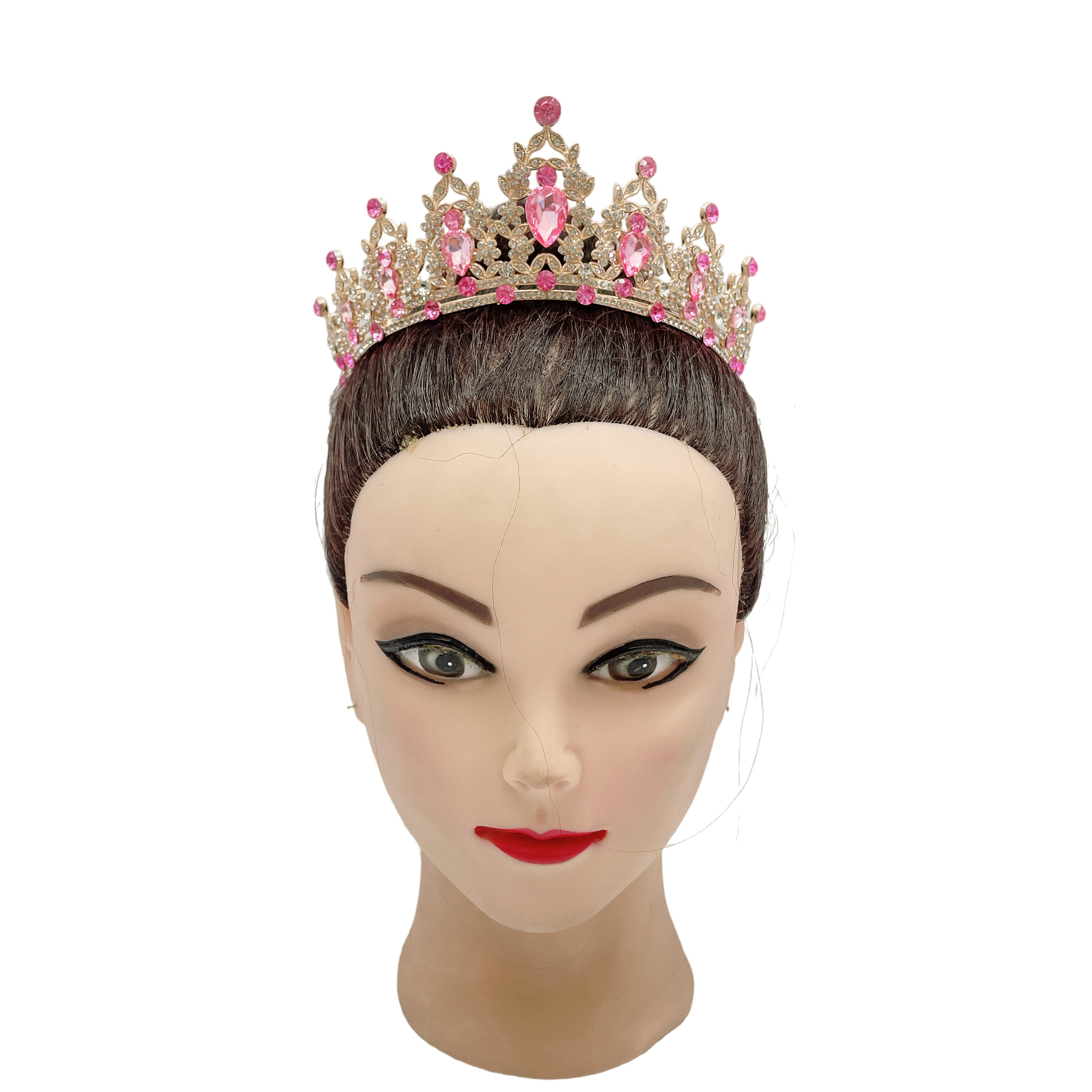 (พร้อมส่ง) เทียร่า 146 สีทอง-ชมพู2 งานสวย ปราณีต QCเพชรทุกเม็ด สินค้าพร้อมส่งจากไทย