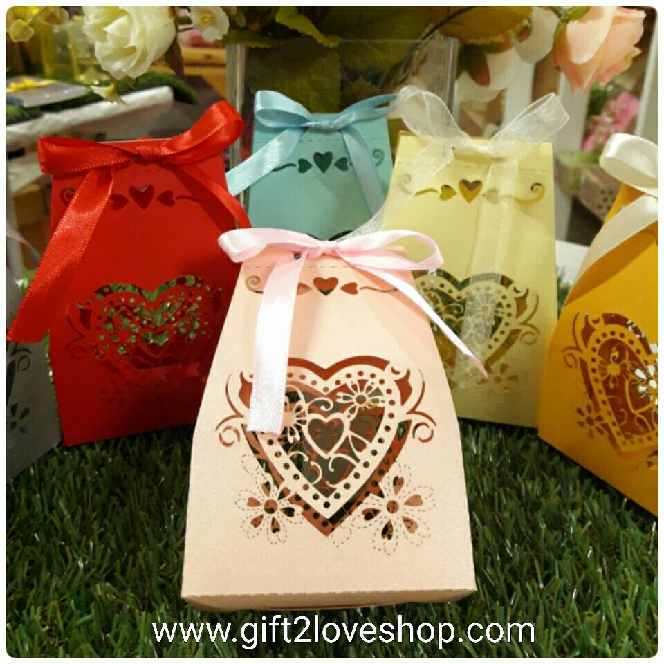 กล่องฉลุทรงสูง หลากสี