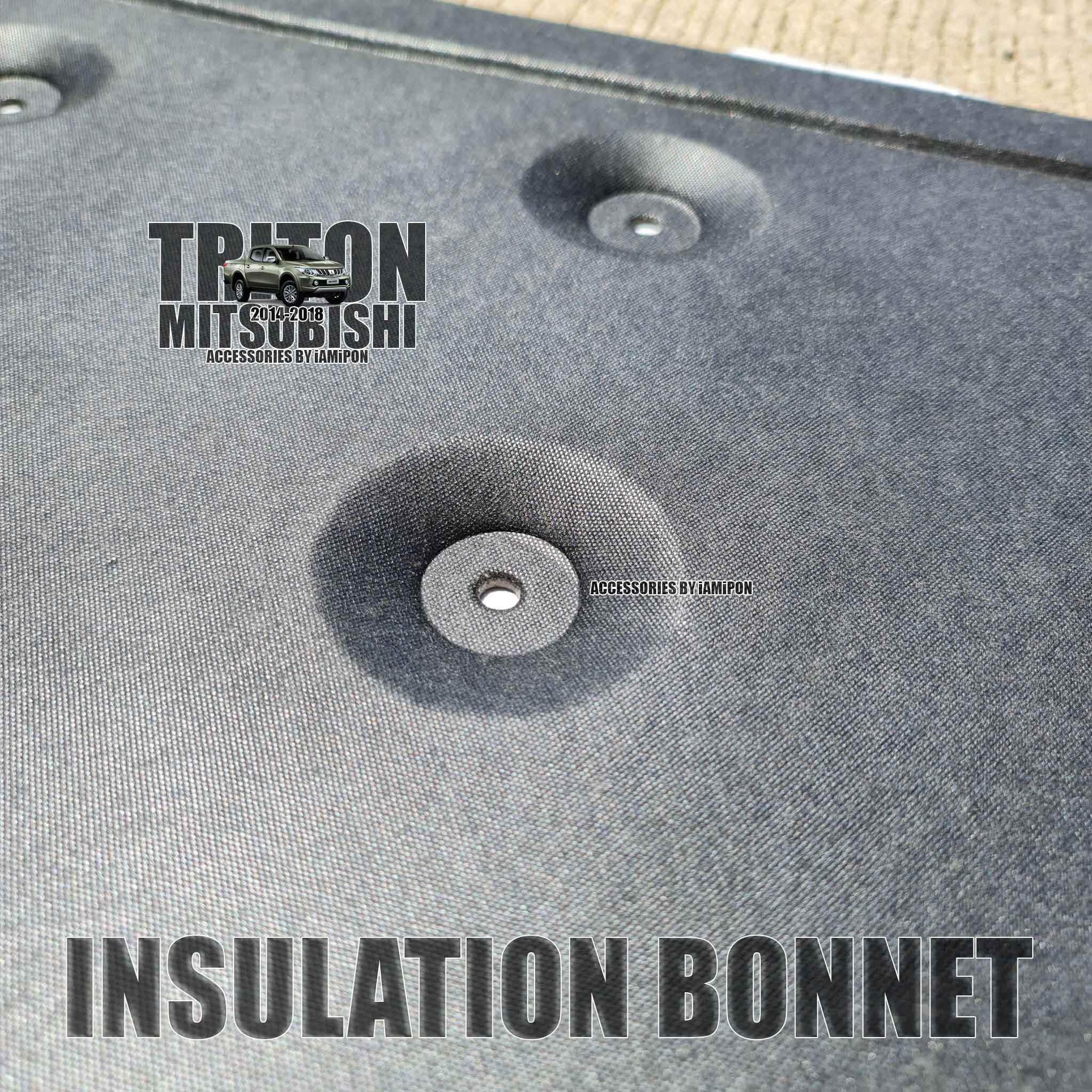 แผ่นกันความร้อนฝากระโปรงหน้า MITSUBISHI TRITON 2014-2018