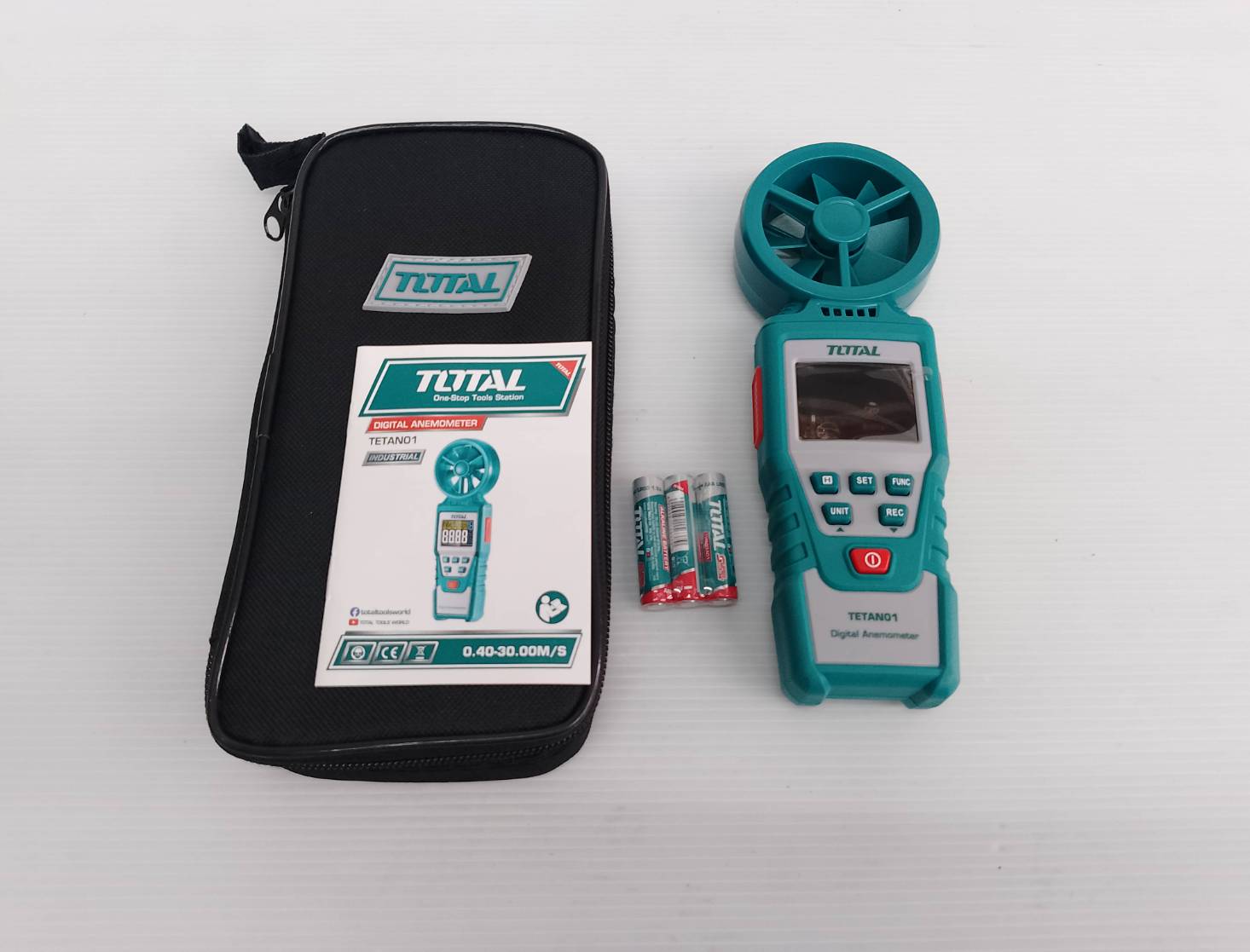 Total รุ่น TETAN01 เครื่องวัดความเร็วลมดิจิตอล Digital Anemometer