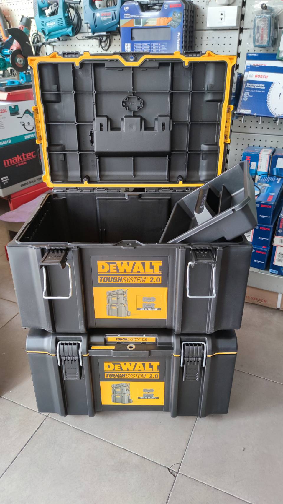 กล่องใส่เครื่องมือ+ถาด DWST83294-1 DEWALT TOUGHSYSTEM2.0