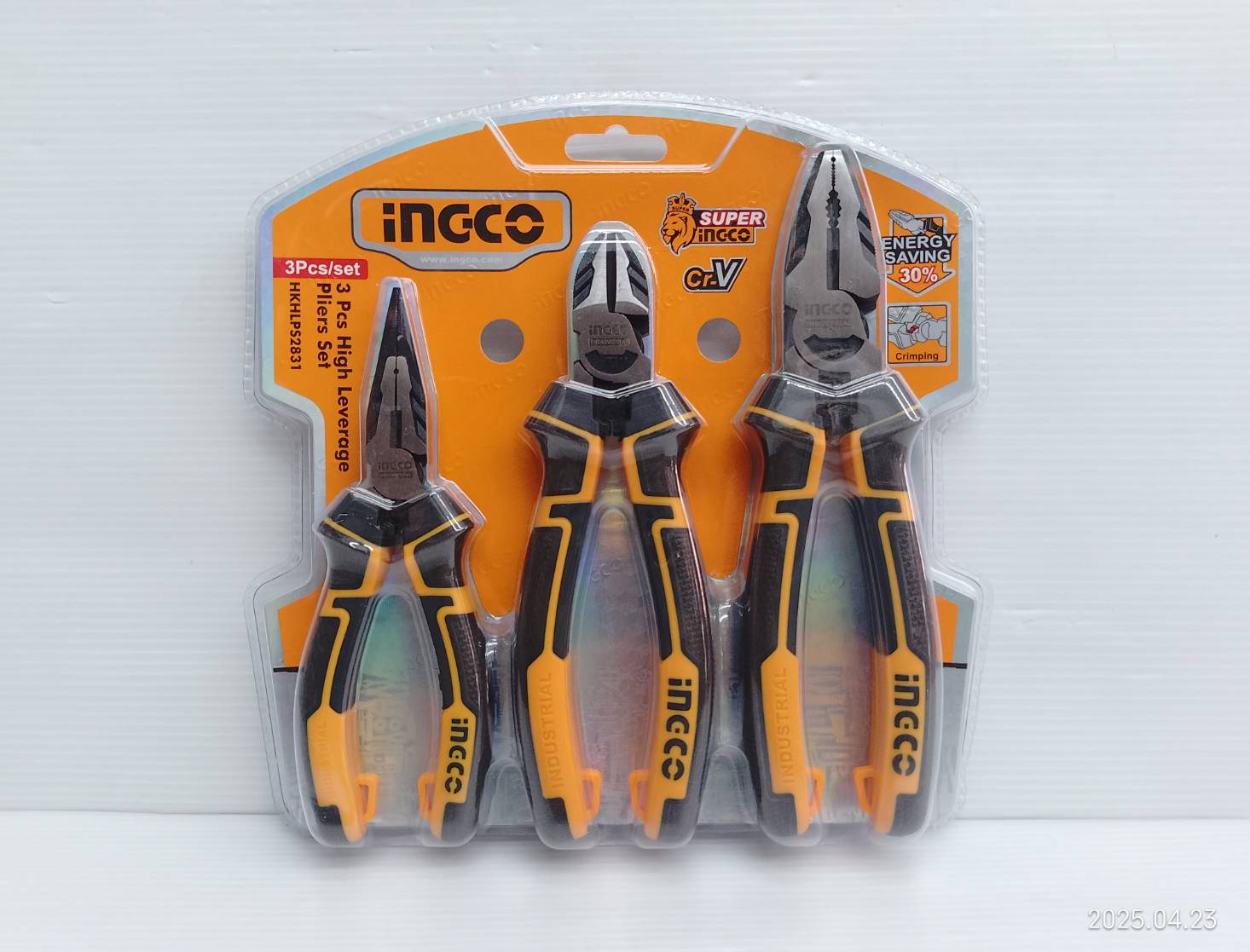 INGCO ชุดคีม 3 ตัวชุด รุ่น HKHLPS2831