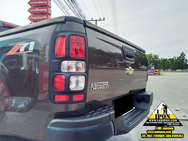 TRAIL LAMP COVER CHEVROLET ALL NEW COLORADO 2012 FLATBLACK ครอบไฟท้ายดำด้านเชฟโรเลตออนิวโคโลราโด 2012