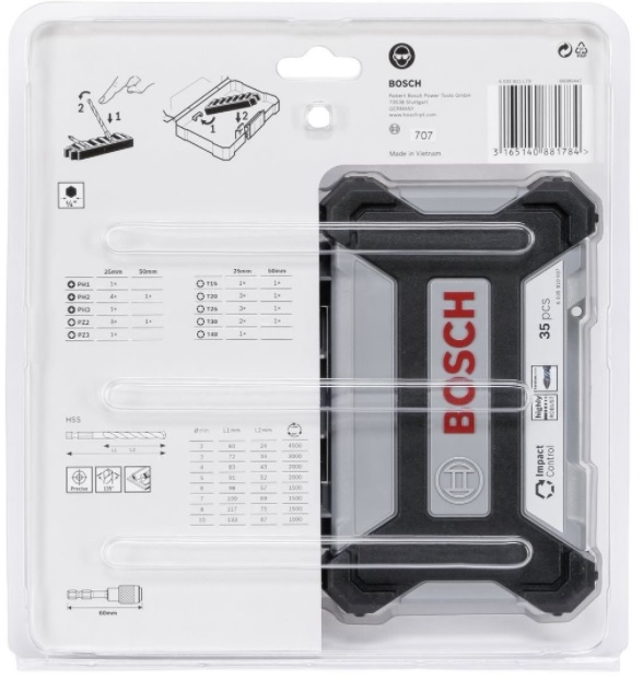 ชุดดอกไขควง 35ชิ้น BOSCH #2608577148