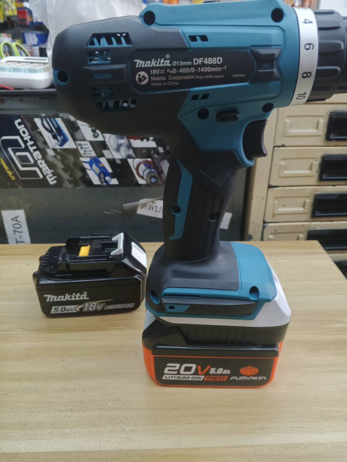 อแดปเตอร์แปลงแบต18V MAKITA หรือ PUMPKIN (P20) มาใช้กับเครื่อง MAKITA G-Type