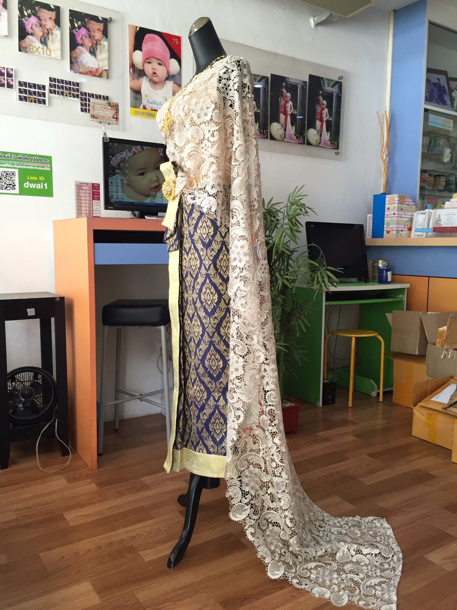 (พร้อมส่ง) ชุดไทยพร้อมส่ง รหัส 020