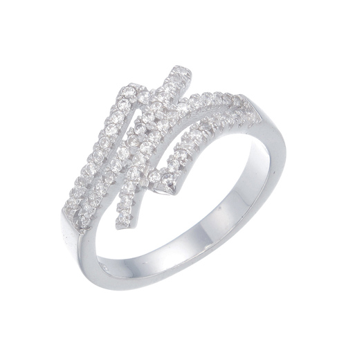 แหวนเงินแท้925เพรชประดับเพรชแท้สวิส เกรดดี น้ำใส