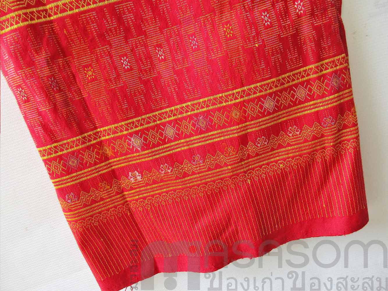 ผ้าถุงผ้าฝ้ายทอสอดดิ้น J4