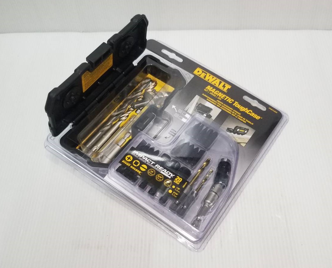 ชุดดอกไขควง20ชิ้น+กล่อง Magnetic ToughCase DWMTCIR20 DEWALT