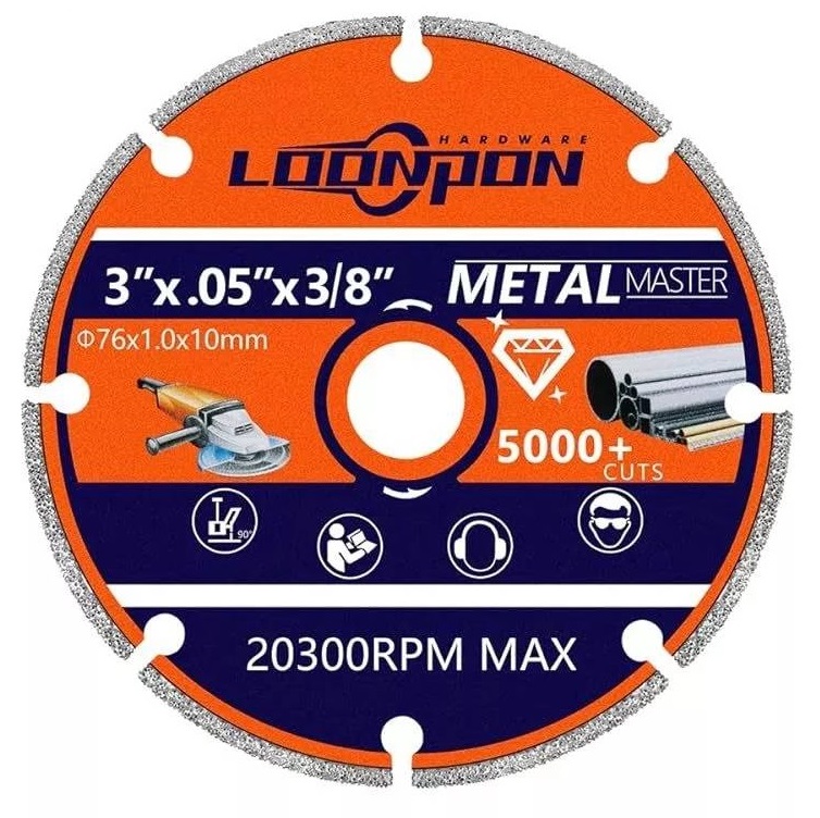 ใบเพชรตัดเหล็ก3" LOONPON 20211012