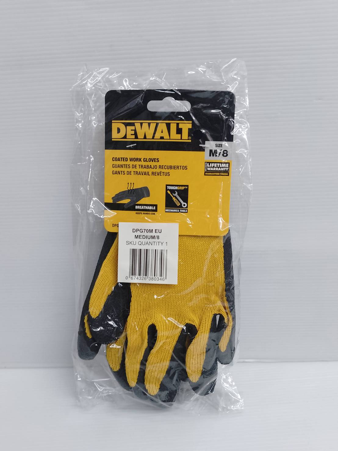 ถุงมืองานช่าง ไซส์ M DPG70M DEWALT