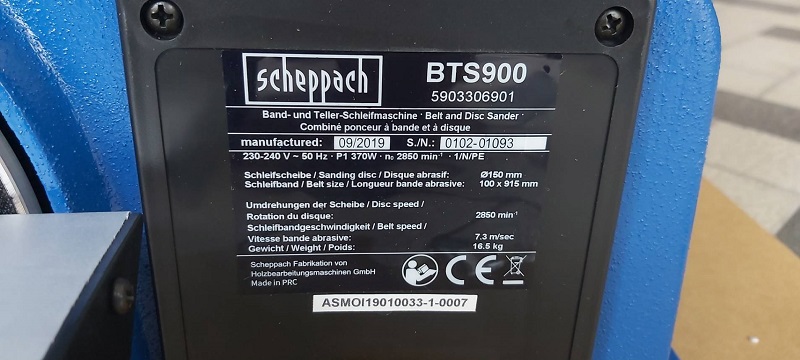 ขัดกระดาษทรายสายพาน BTS900 SCHEPPACH