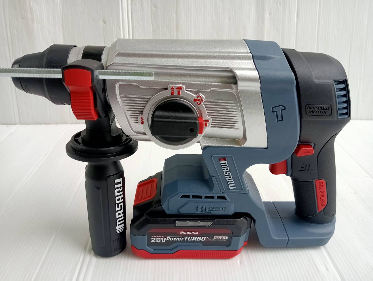 MASARU สว่านโรตารี่ไร้สาย รุ่น SCDR-205-B1 มอเตอร์ Brushless เจาะปูน สกัดคอนกรีต แถมดอกเจาะ ดอกสกัด